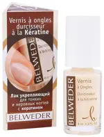 Belweder Лак укрепляющий для тонких и неровных ногтей с кератином, лак для ногтей, 8 мл, 1 шт. фото