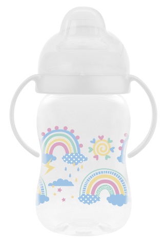 Lubby Поильник-непроливайка с ручками и мягким силиконовым носиком, 270 мл, 1 шт, 6+ мес, арт. 13970 фото