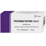Розувастатин-ЛекТ, 20 мг, таблетки, покрытые пленочной оболочкой, 90 шт. фото