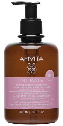 Apivita Intimate Гель мягкий для интимной гигиены, гель, 300 мл, 1 шт, ромашка + прополис фото