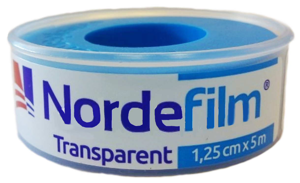 Nordeplast Nordefilm Transparent Пластырь медицинский фиксирующий полимерный, 1.25 см х 500 см, пластырь медицинский, 1 шт. фото