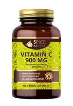 Spice Active Витамин C с биофлавоноидами и куркумином, 900 мг, капсулы, 60 шт. фото