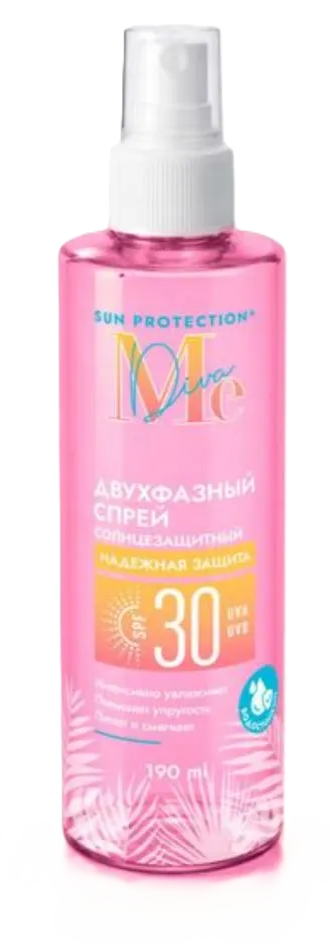 Mediva Sun спрей двухфазный солнцезащитный водостойкий, спрей, 190 мл, 1 шт, SPF 30 фото