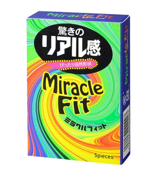 Sagami Miracle Fit презервативы ультратонкие цветные, презервативы, 5 шт. фото