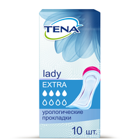 Tena Lady Extra Прокладки урологические, прокладки урологические, 10 шт, 4 капли фото