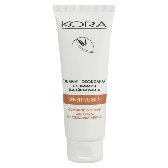 Kora гоммаж-эксфолиант с энзимами папайи и граната, скраб, 100 мл, 1 шт. фото