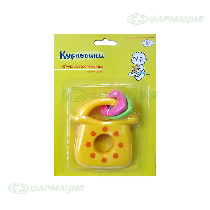 Курносики игрушка-погремушка Динь-дон, 1 шт, арт. 21370 фото