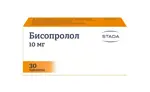 Бисопролол, 10 мг, таблетки, покрытые пленочной оболочкой, 30 шт. фото
