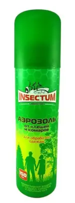 Insectum Laboratory Аэрозоль от клещей и комаров, аэрозоль, 150 мл, 1 шт. фото
