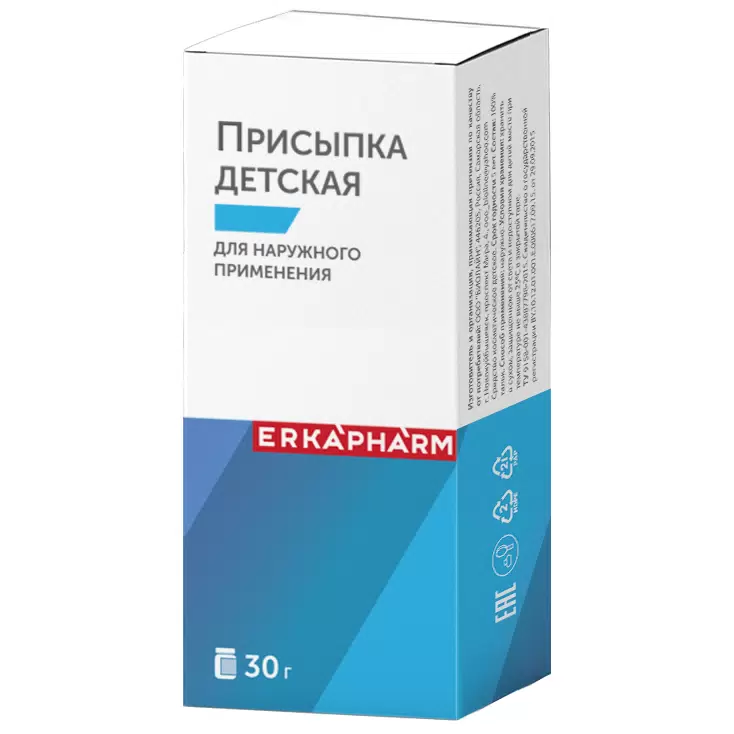Эркафарм Присыпка детская, 30 г, 1 шт. фото