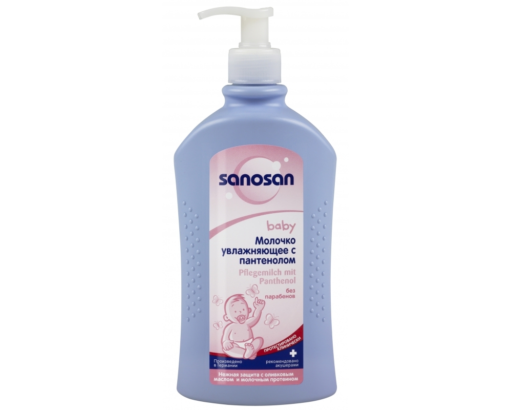 Sanosan baby молочко увлажняющее с пантенолом, молочко, 500 мл, 1 шт. фото