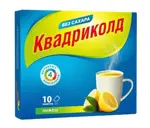 Квадриколд, порошок для приготовления раствора для приема внутрь, 10 шт, лимон фото
