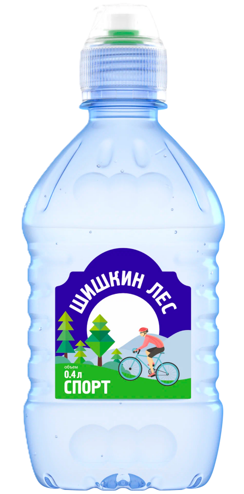 Шишкин лес Вода питьевая, вода питьевая негазированная, 0.4 л, 1 шт, спорт фото