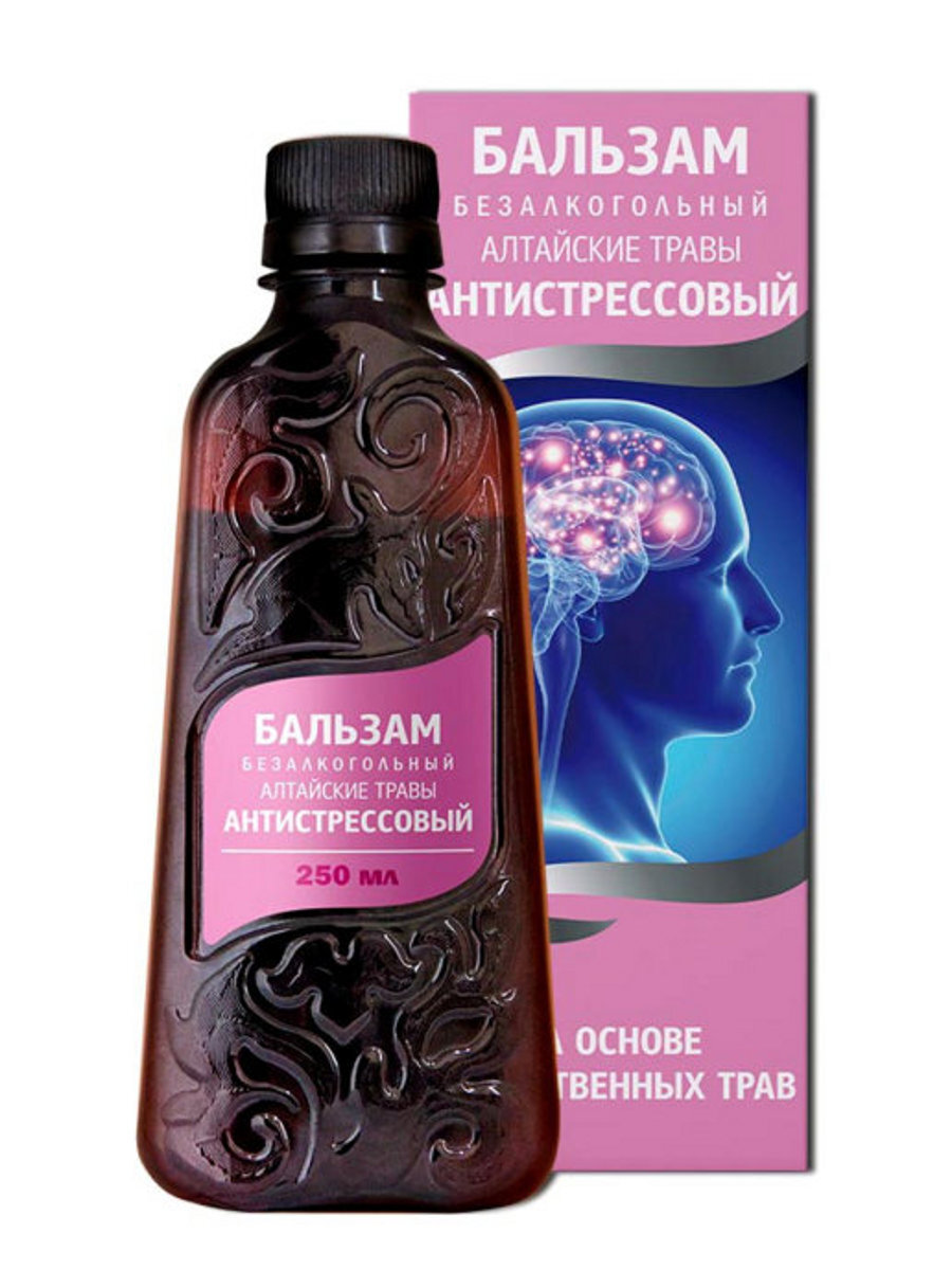Бальзам Антистрессовый Алтайские травы, бальзам для приема внутрь, 250 мл, 1 шт. фото