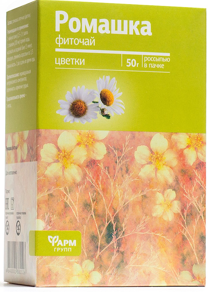 Ромашки цветки, фиточай, 50 г, 1 шт. фото