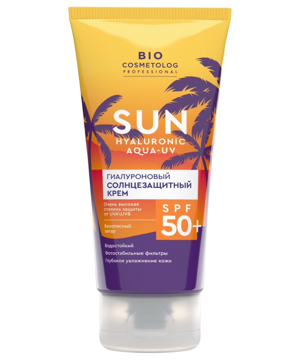 Bio cosmetolog professional крем солнцезащитный гиалуроновый, крем, 75 мл, 1 шт, SPF 50 фото