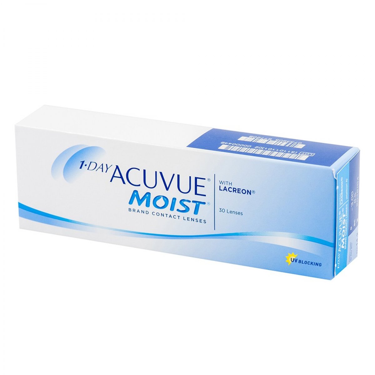 1-Day Acuvue Moist Линзы контактные Однодневные, BC=8,5 d=14,2, 30 шт, D(-6.00), стерильно фото