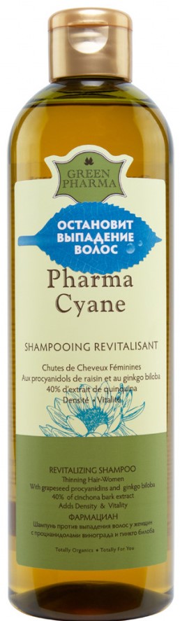 Грин Фарма Шампунь Pharma Cyane против выпадения волос, шампунь, 500 мл, 1 шт. фото