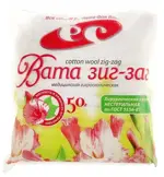 Вата хирургическая нестерильная Зиг-заг, 50 г, 1 шт. фото