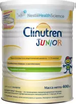 Clinutren Junior смесь для детей 1-10 лет, порошок, 400 г, 1 шт, ваниль фото