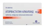 Аторвастатин Алкалоид, 40 мг, таблетки, покрытые пленочной оболочкой, 30 шт. фото 