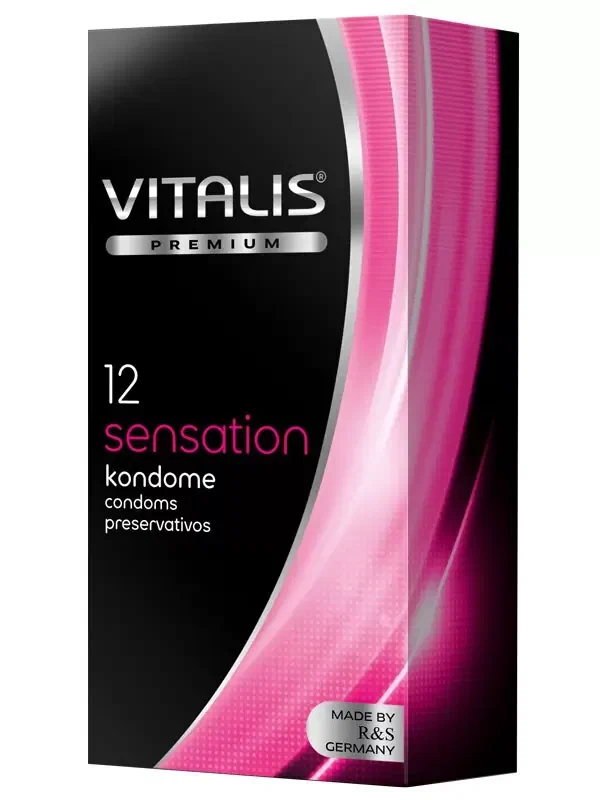 Vitalis Premium Sensation Презервативы с пупырышками и кольцами, презервативы, 12 шт. фото