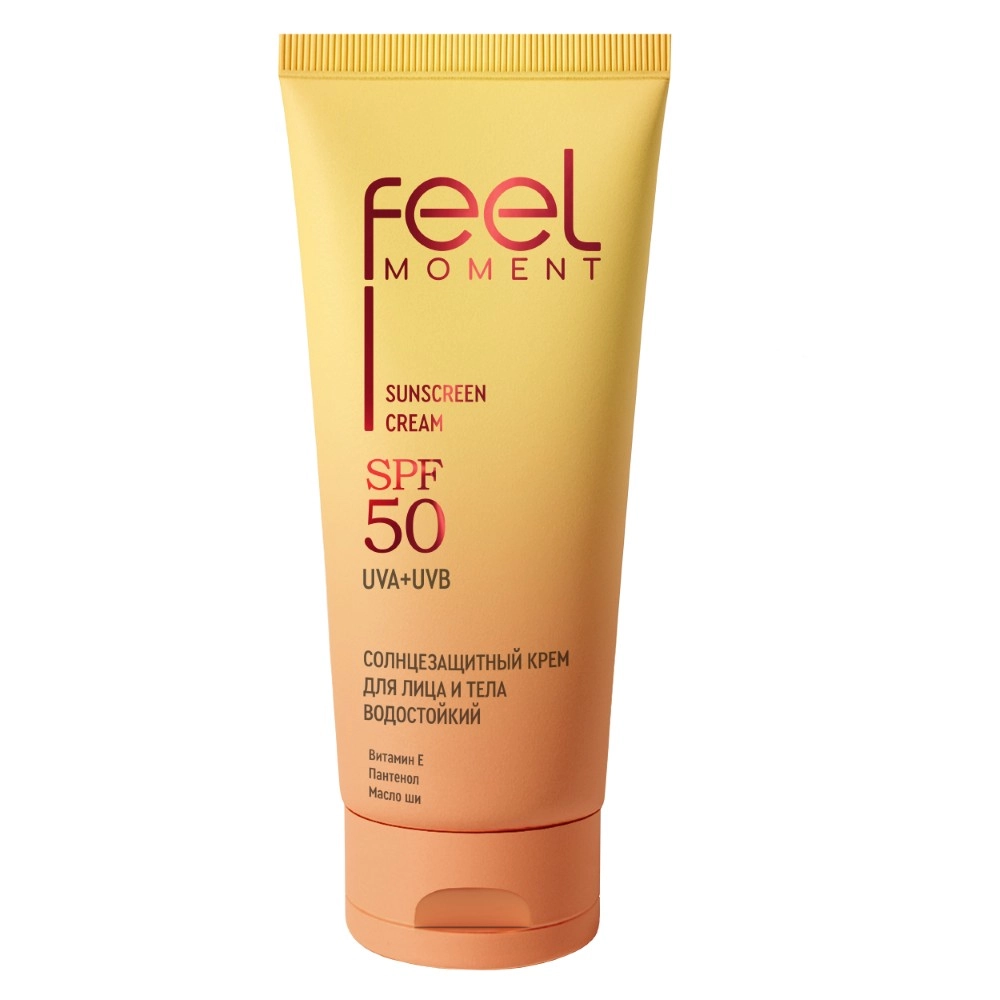 Feel moment крем для лица и тела солнцезащитный, крем, 200 мл, 1 шт, SPF50 фото