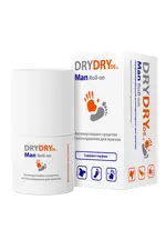 Dry Dry Man средство от обильного потовыделения для мужчин, 50 мл, 1 шт, део-ролик фото