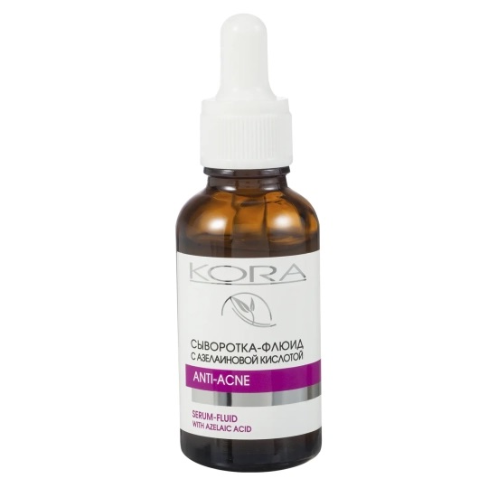 Kora сыворотка-флюид anti-acne с азелаиновой кислотой, сыворотка, 30 мл, 1 шт. фото