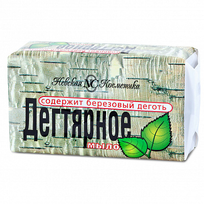 Невская Косметика Дегтярное мыло, мыло, 100 г, 4 шт. фото