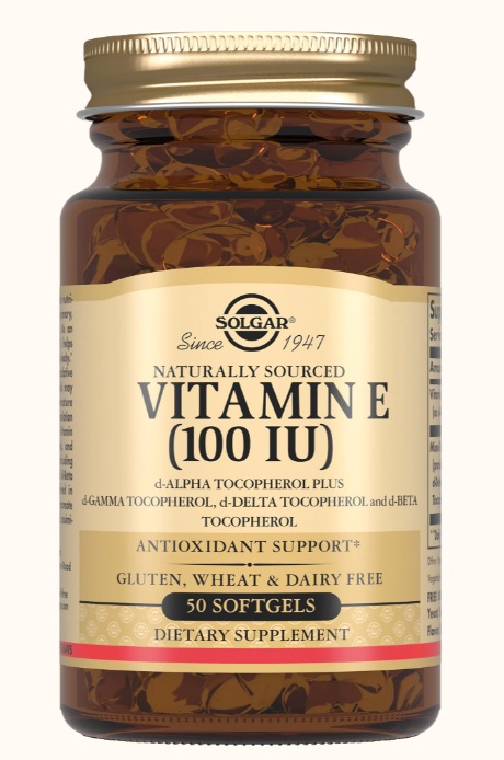 Solgar Витамин Е, 100 МЕ, капсулы, 50 шт. фото