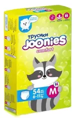 Joonies Comfort Подгузники-трусики для детей, р. M, 54 шт, 6-11 кг фото 