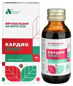 Алтайский нектар кардио плюс фитобальзам на фруктозе, фитобальзам, 100 мл, 1 шт. фото