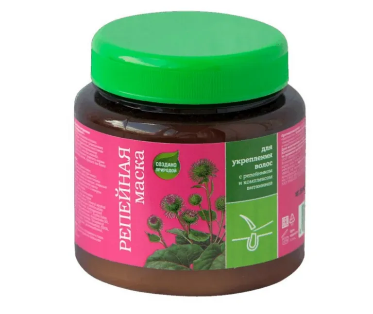 PL Маска для волос Репейная с витаминами, маска для волос, 250 мл, 1 шт, для укрепления волос фото