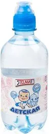 Стэлмас Вода питьевая детская, вода питьевая негазированная, 0.33 л, 1 шт. фото