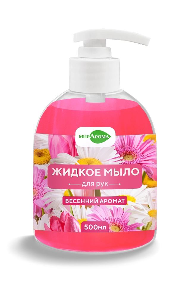 Мирарома Мыло жидкое для рук Весенний аромат, мыло жидкое, 500 мл, 1 шт. фото