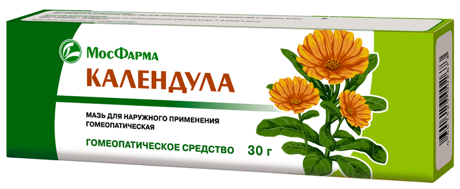 Календула (мазь гомеопатическая), мазь для наружного применения гомеопатическая, 30 г, 1 шт. фото