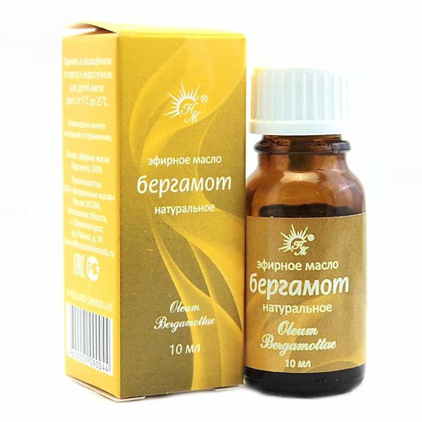 Масло эфирное Бергамот, масло эфирное, 10 мл, 1 шт. фото