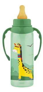 Lubby Бутылочка с латексной соской веселые животные, 0+ мес, 250 мл, 1 шт, арт. 11389 фото 2