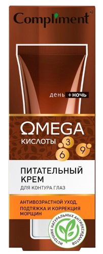 Compliment Omega питательный крем для контура глаз, крем, 25 мл, 1 шт. фото