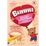 Винни каша молочная рисово-кукурузная с пребиотиками, каша, 200 г, 1 шт, с бананом фото