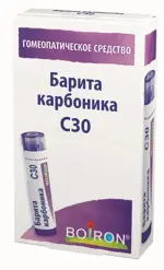 Барита карбоника С30, гранулы гомеопатические, 4 г, 1 шт. фото