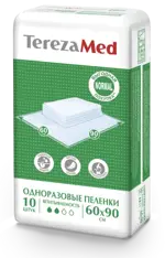 TerezaMed Normal (2 капли) пеленки одноразовые, 60 см х 90 см, 10 шт. фото