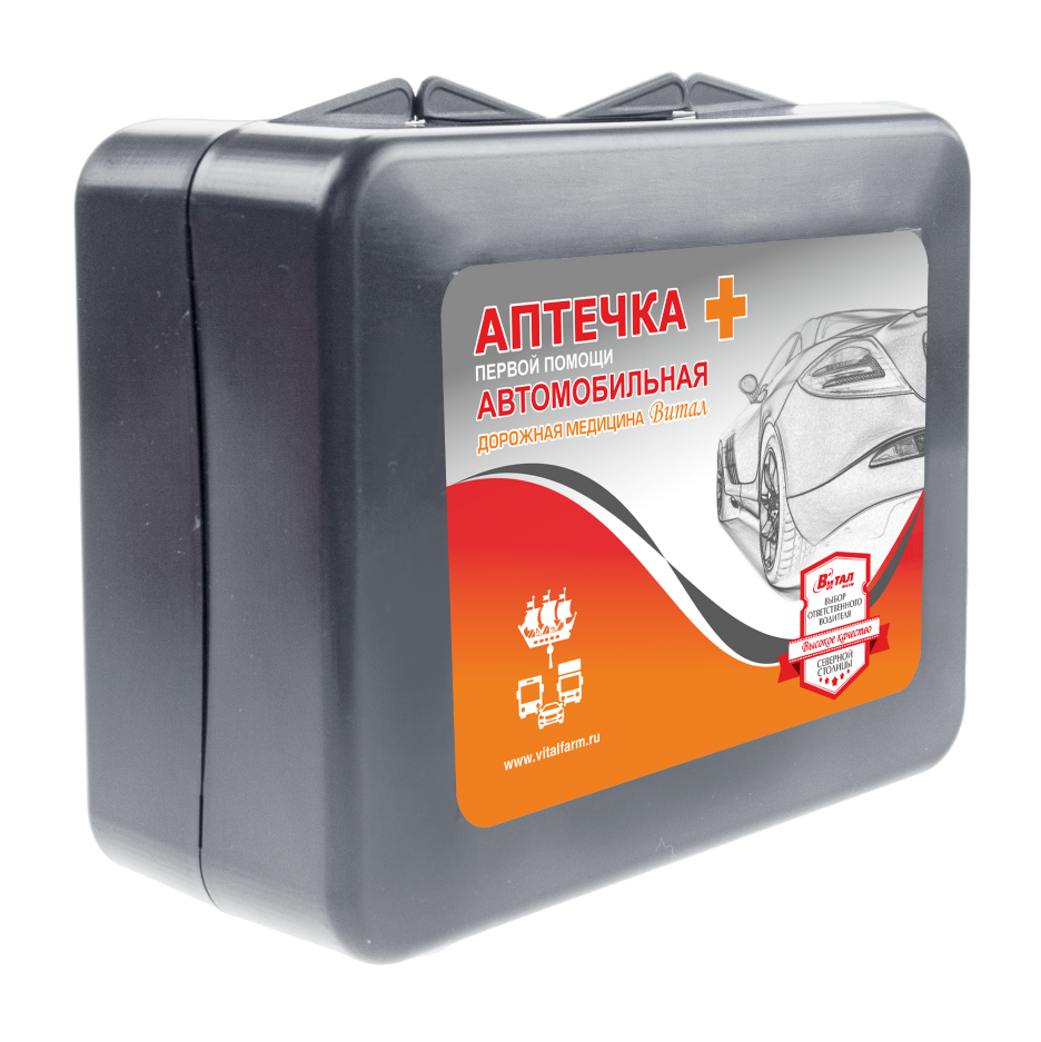 Витал Дорожная медицина Аптечка первой помощи автомобильная, набор, 1 шт, тип 02, арт. 50124 фото