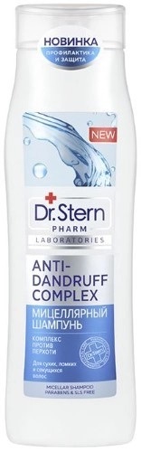 Dr.Stern Шампунь мицеллярный комплекс против перхоти, шампунь от перхоти, 400 мл, 1 шт. фото