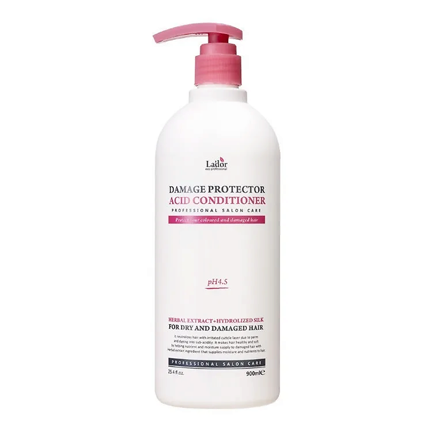 Lador Damaged Protector Acid Кондиционер для поврежденных волос бесщелочной, кондиционер, 900 мл, 1 шт. фото