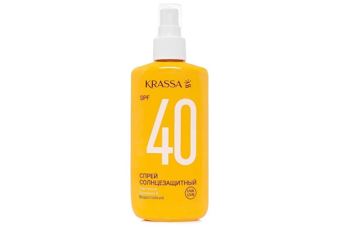 Krassa Спрей солнцезащитный, спрей, 150 мл, 1 шт, SPF40 водостойкий фото