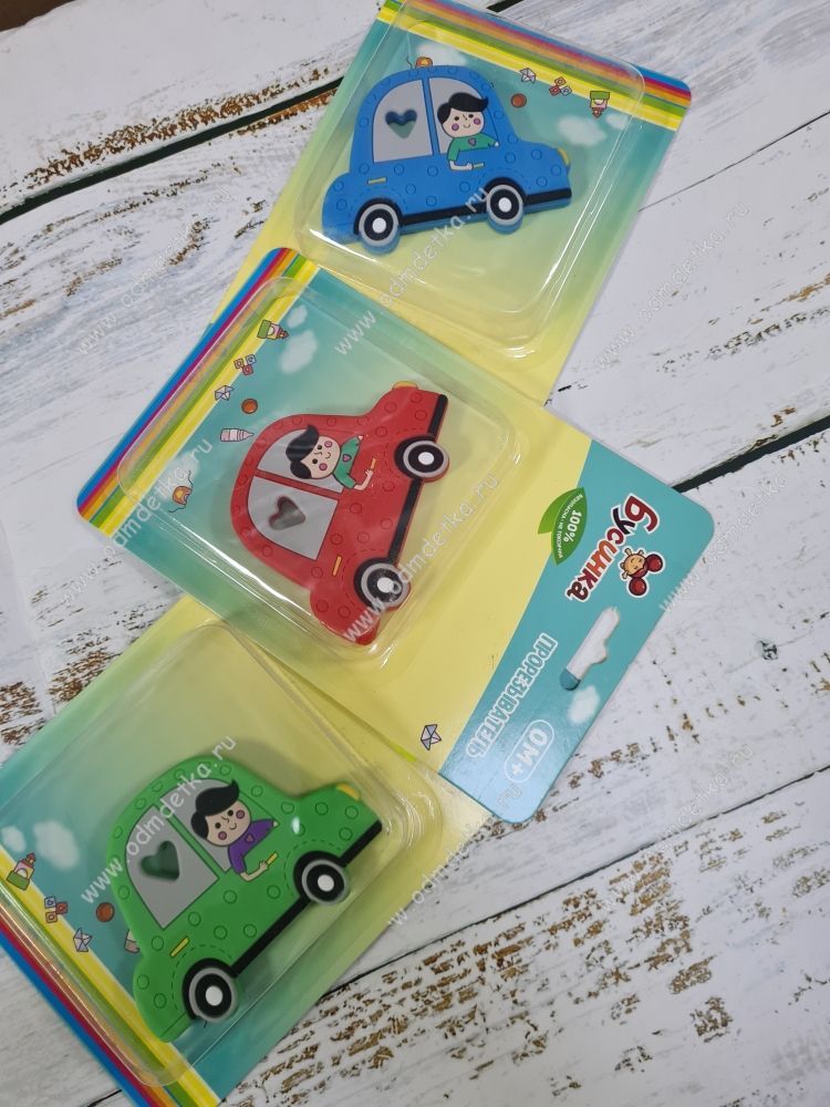 Бусинка прорезыватель силиконовый Автомобиль, 1 шт, в ассортименте, арт. 1888 фото