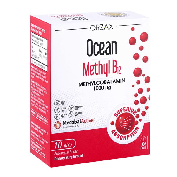 Orzax Ocean Витамин В12, 1000 мкг, жидкость для приема внутрь, 10 мл, 1 шт. фото