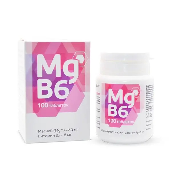 Магний B6, 817 мг, таблетки, 100 шт. фото